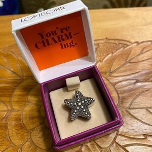 Lori Bonn Sterling Silver starfish slide charm